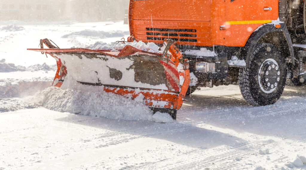 Snow,Plow,Removing,Snow,From,City,Road